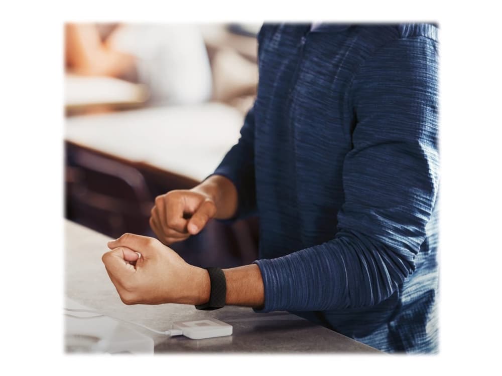 Fitbit Charge 4 - Svart - aktivitetspårare med band - elastomer - svart - wrist size: upp till 247 mm - monokrom - Bluetooth