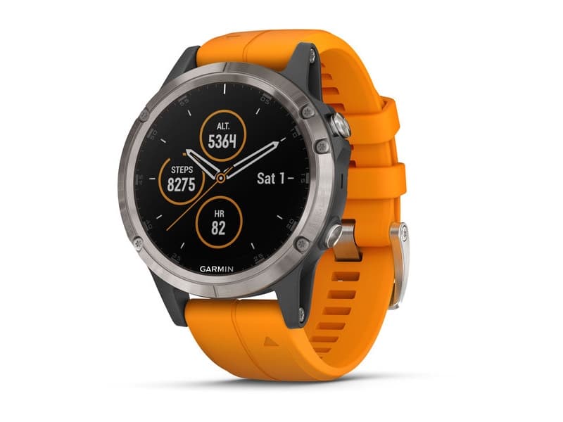 Garmin fenix 5 Plus Sapphire - GPS/GLONASS/Galileo-klokke - vandring, syklus, Golf, løp, svømming 1.2"