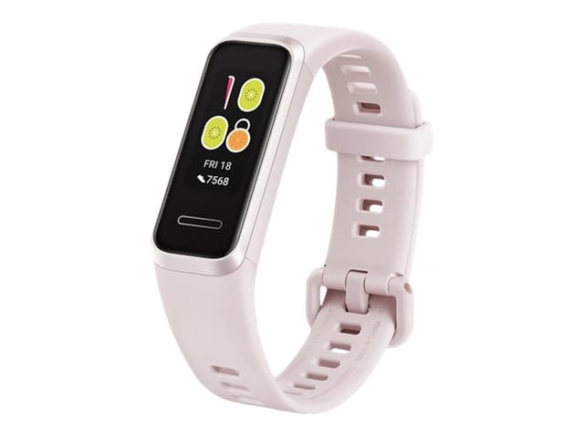 Huawei Band 4 - Aktivitetspårare med band - silikon - sakurarosa - display 0.96" - Bluetooth - 24 g