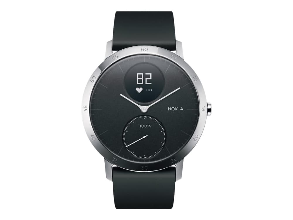 Nokia Steel HR - 40 mm - aktivitetspårare med band - silikon - wrist size: upp till 200 mm - Bluetooth - 49 g
