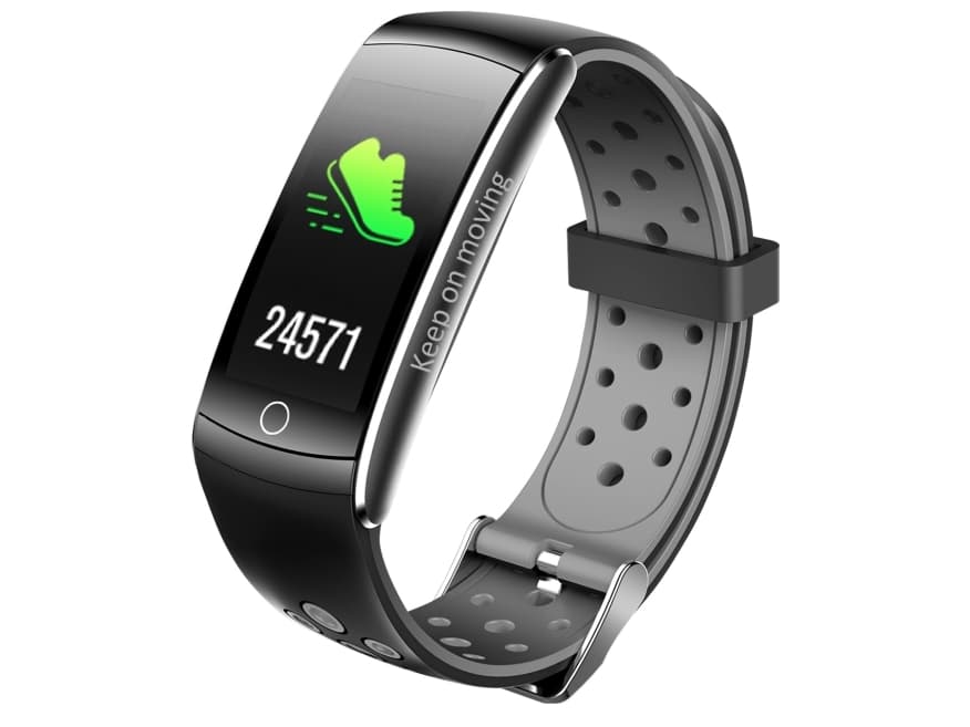 Denver BFH-14, Armband med aktivitetsspårare, 2,44 cm (0.96"), LCD, 90 mAh, IP68, Rostfritt stål