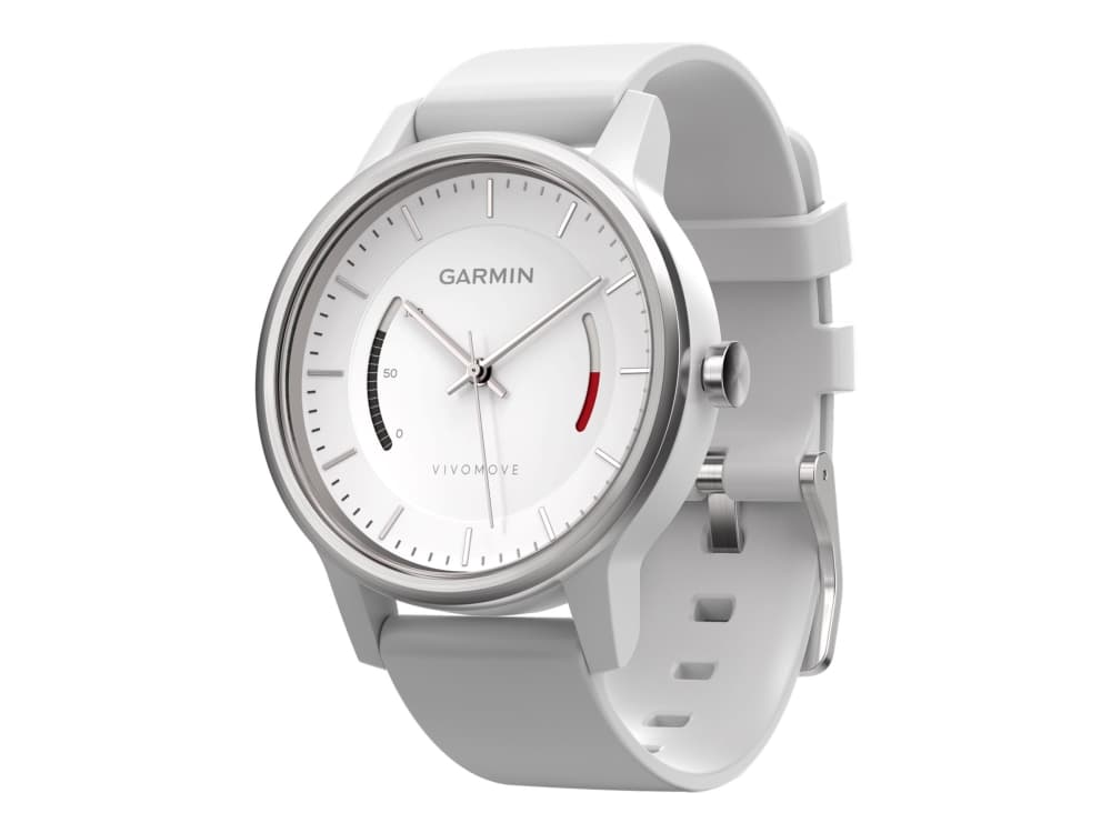 Garmin vívomove Sport - Hvit - aktivitetssporer med sportsbånd - hvit - Bluetooth, ANT+/ANT - 51 g