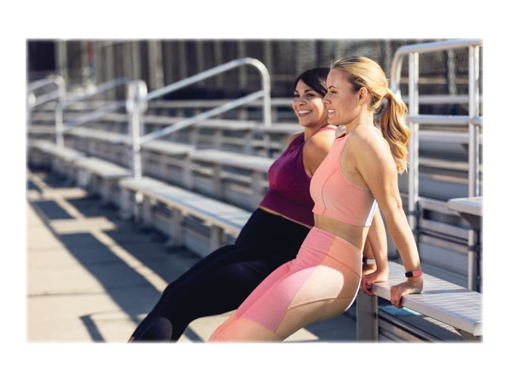 Fitbit Inspire 2 - aktivitetssporer med bånd - silikone - ørkenrose - båndstørrelse: S/L - monokrom - Bluetooth