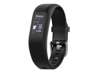 Garmin vivosmart 3 - Aktivitetssporer - båndbredde: S/M - monokrom - Bluetooth, ANT+/ANT - 20.4 g - svart