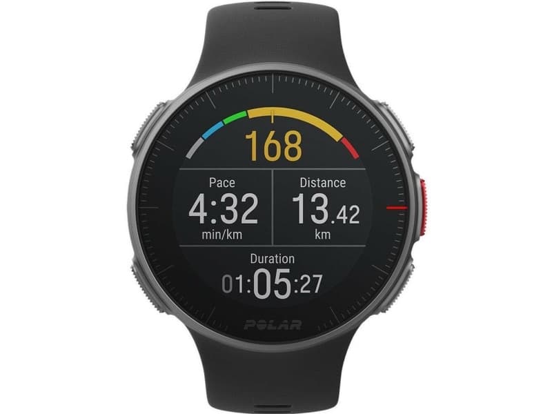 Polar Vantage V Titan HR M/L, juodas/red + H10 strap