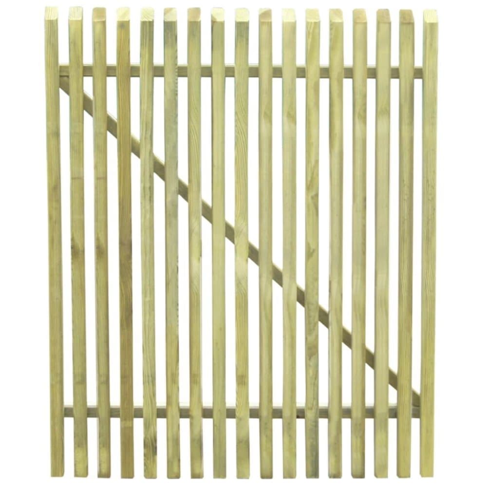 vidaXL Stakittport impregnert furu 100x125 cm