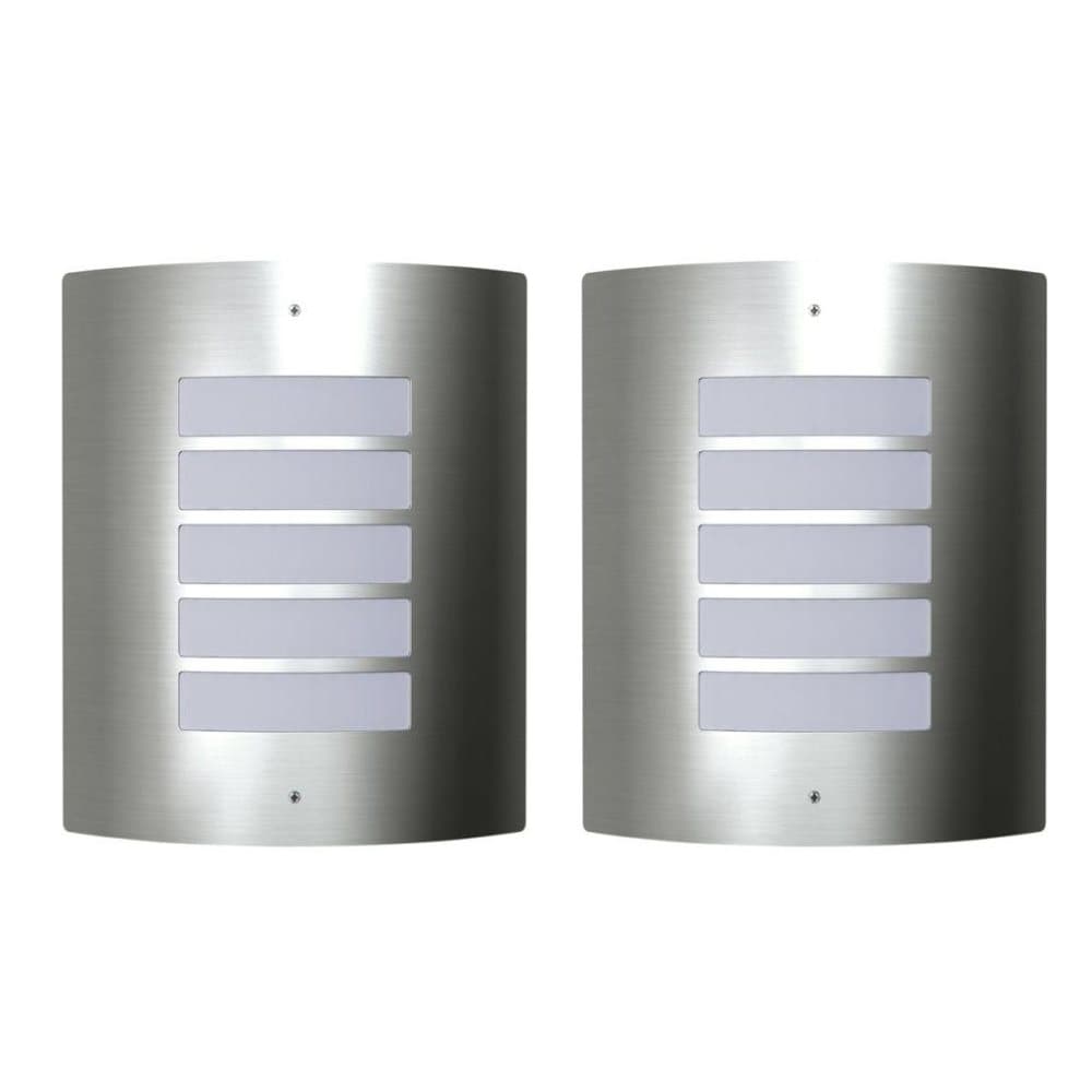 vidaXL 2 Ruostumaton Teräs Vesitiivistä Seinävaloa 60W