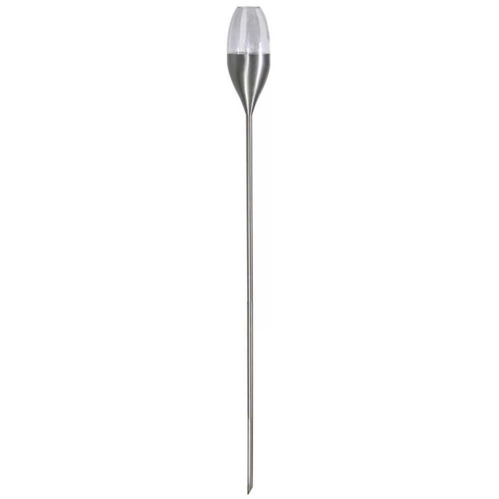 Luxform Soldrevet LED-stolpelys for hage sølv 41165