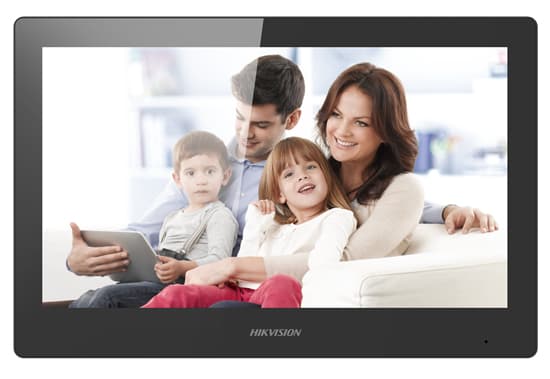 Hikvision Digital Technology DS-KH8520-WTE1, 25,6 cm (10.1"), LCD/TFT, 1024 x 600 piksler, Kapasitiv, Svart, Raskt Ethernet