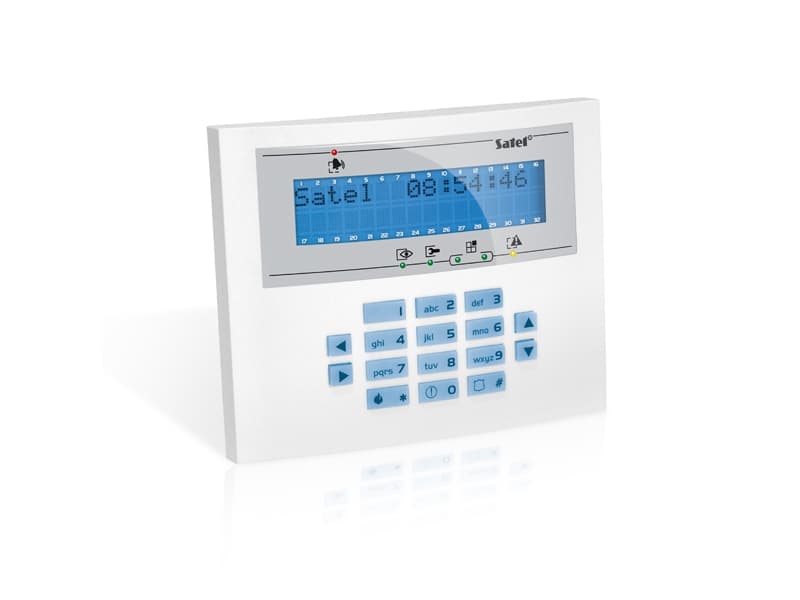 Satel INT-KLCDL-BL, Hvit, CE, 147 mA, 61 mA, -10 - 55 °C, 145 mm