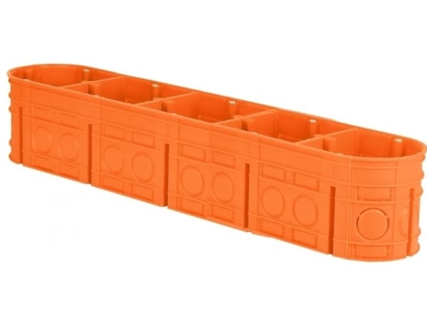 Simet Flush-mounted box 5-fold Multiwall M5X60F 60mm orange (33172008)