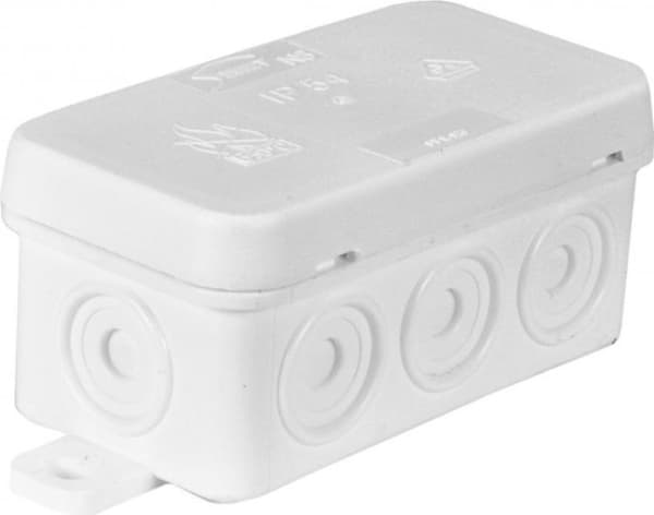 Simet Hermetic junction box 85x45x39mm IP54 with integrated gland white N8 (83008006)