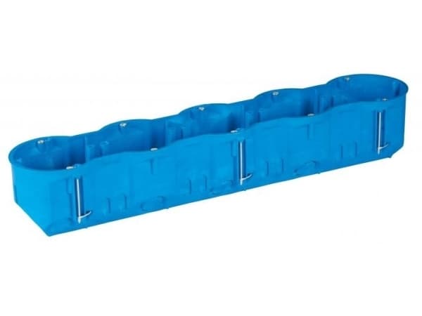 Simet 5-way flush box P5x60D 60mm regips deep blue - 32099203