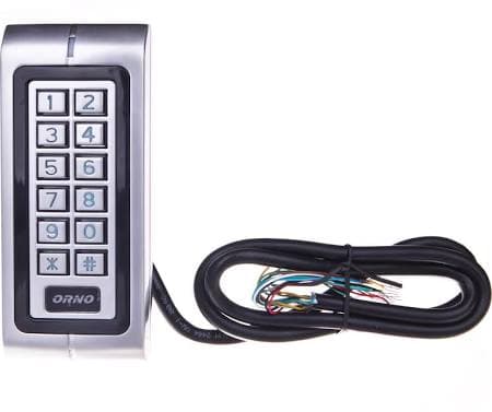 Orno Hermetic combination lock with card reader and proximity keychains 12-24V IP68