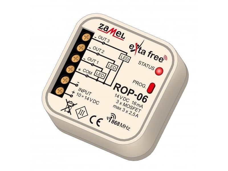 Zamel 3-channel radio receiver - ROP-06