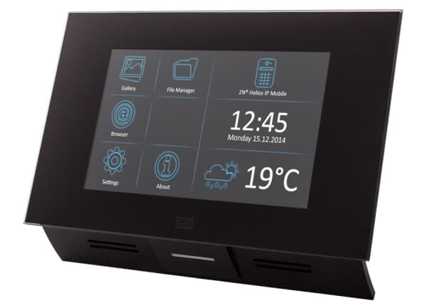 2N Telecommunications Indoor Touch, 17,8 cm (7"), LED, 1024 x 600 piksler, Svart, Sensor, Horisontal