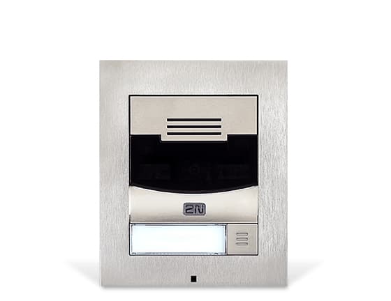 2N Telecommunications IP Solo, Nickel, IP54, Metall, Knappar, Vågrät, Utomhus