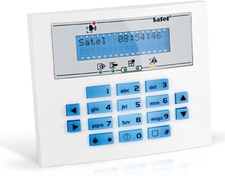 Satel LCD keypad - Blue backlight (INT-KLCDS-BL)