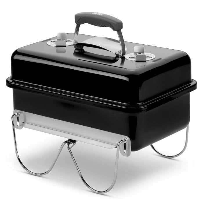 WEBER Go-Anywhere -hiilihiiligrilli - kromattu teräs - musta