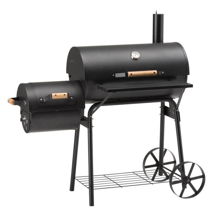 LANDMANN Tennessee 200 rygergrill - 130x125.5x68cm - Sort