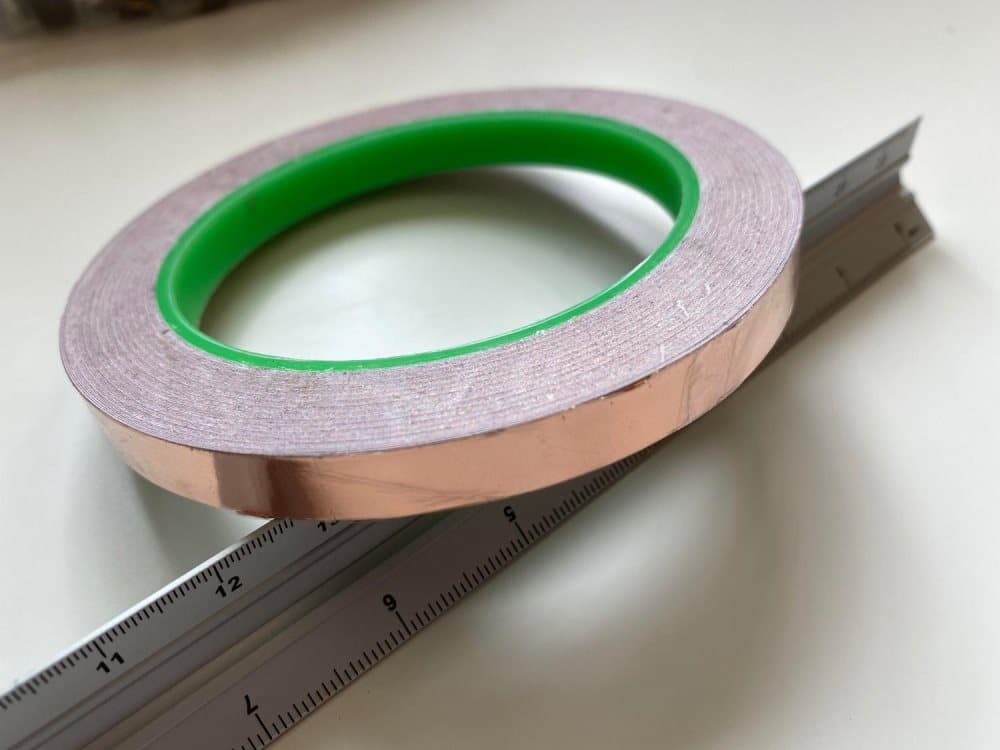 Kobberbånd mod snegle - 10 mm bredt - 20 m rulle