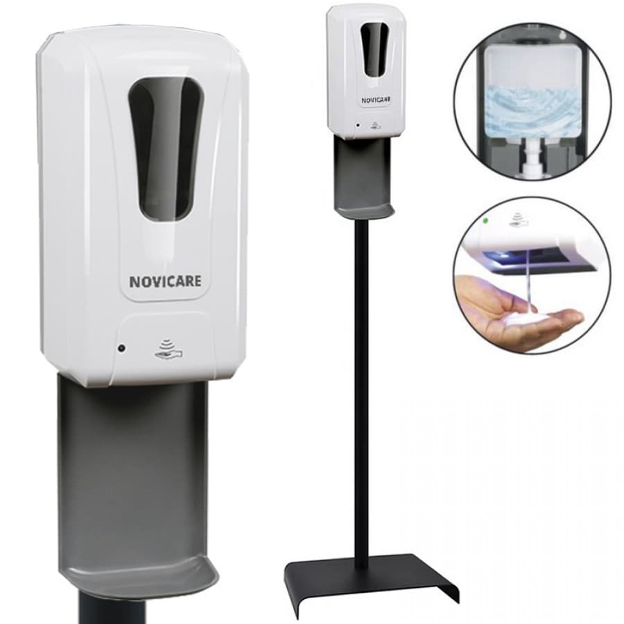Handsprit Dispenser - Golvställ med automatisk Sanitetsdispenser | Novicare D1406ST