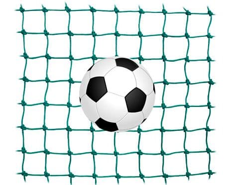 Fotbollsnät i bit 4 x 6m, 130mm