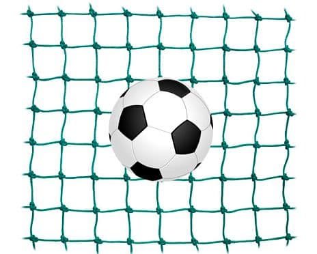 Fotbollsnät i bit 5x25m, 130mm