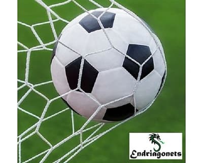 Fotbollsnät 5x2m, 7-manna vit