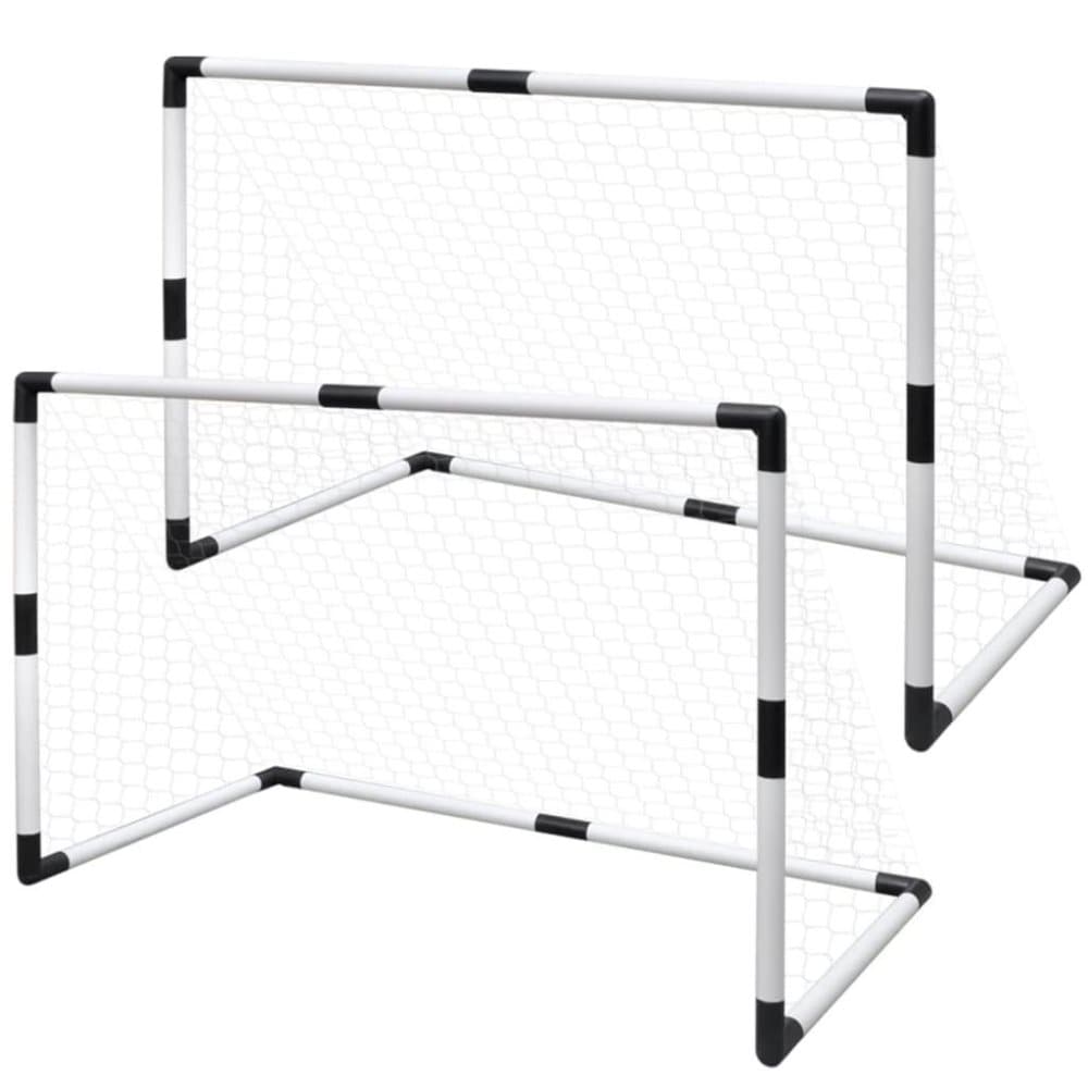 vidaXL Mini Fotballmål Nett Sett for Barn, 2 stk, 91,5 x 48 x 61 cm