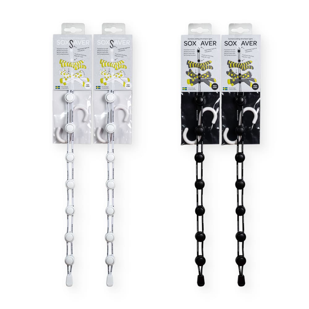 Soxsaver 4-pack Sortera aldrig strumpor igen!