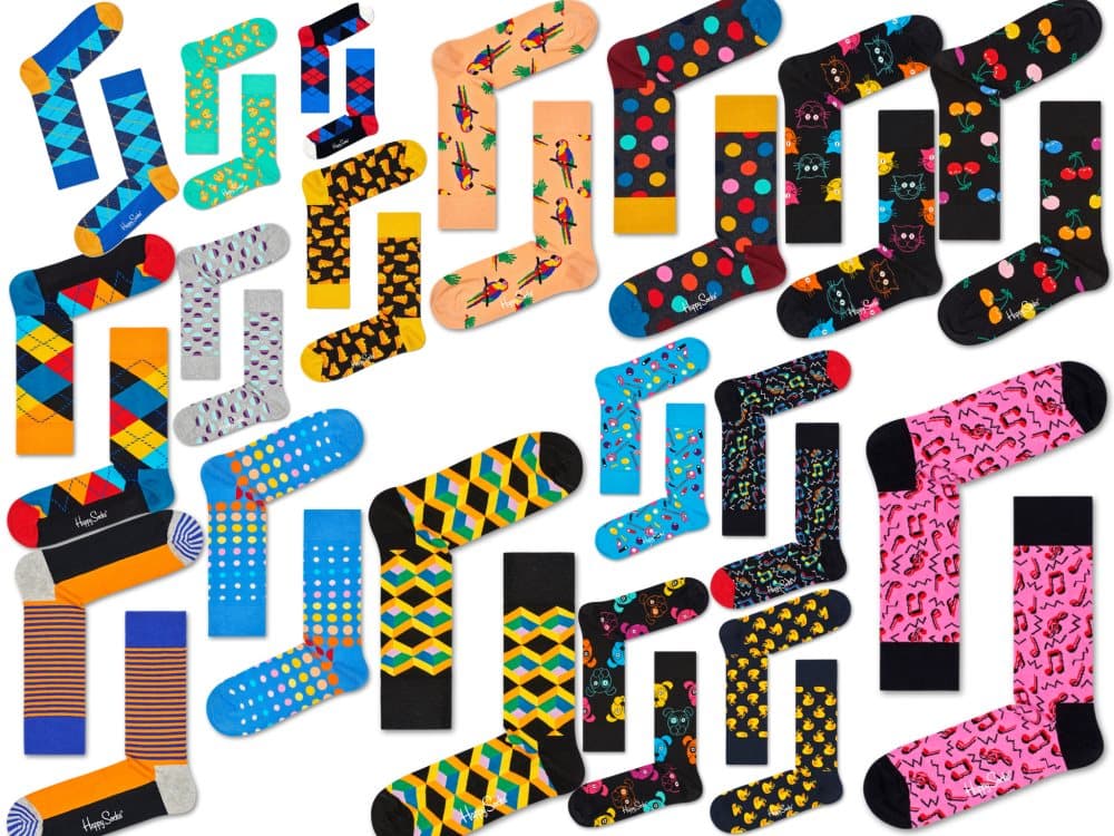 HAPPY SOCKS- 10 PAIR GIFT BAG FOR MEN