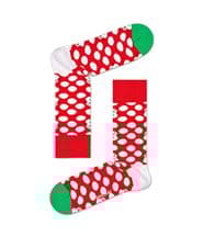 Happy Socks Happy Socks Big Dot Snowman Sock Red Pattern-2
