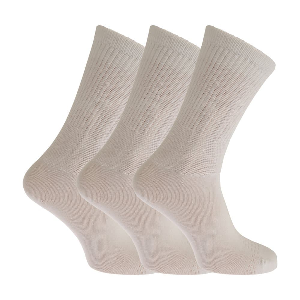Womens/Ladies Extra Wide Comfort Fit Diabetic Socks (3 Pairs)