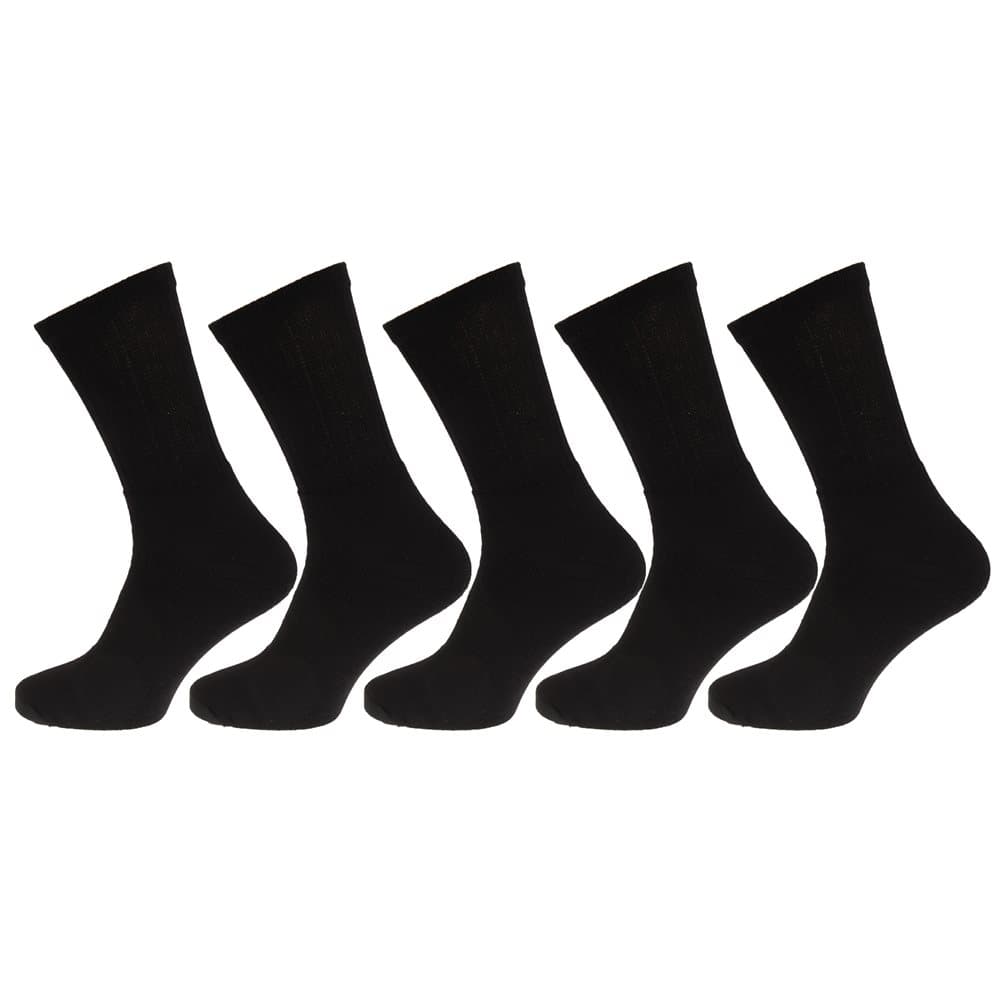 Mens Cotton Rich Big Foot Sport Socks (5 Pairs)