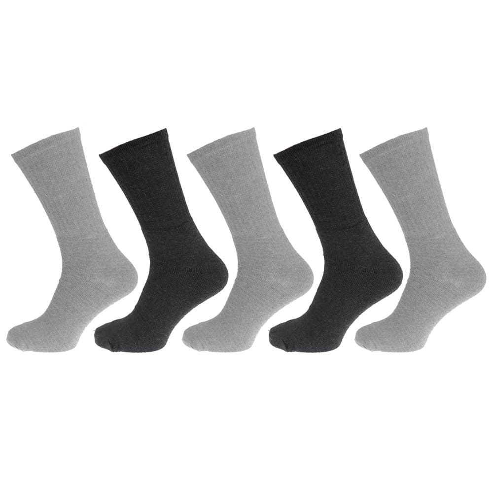 Mens Cotton Rich Big Foot Sport Socks (5 Pairs)