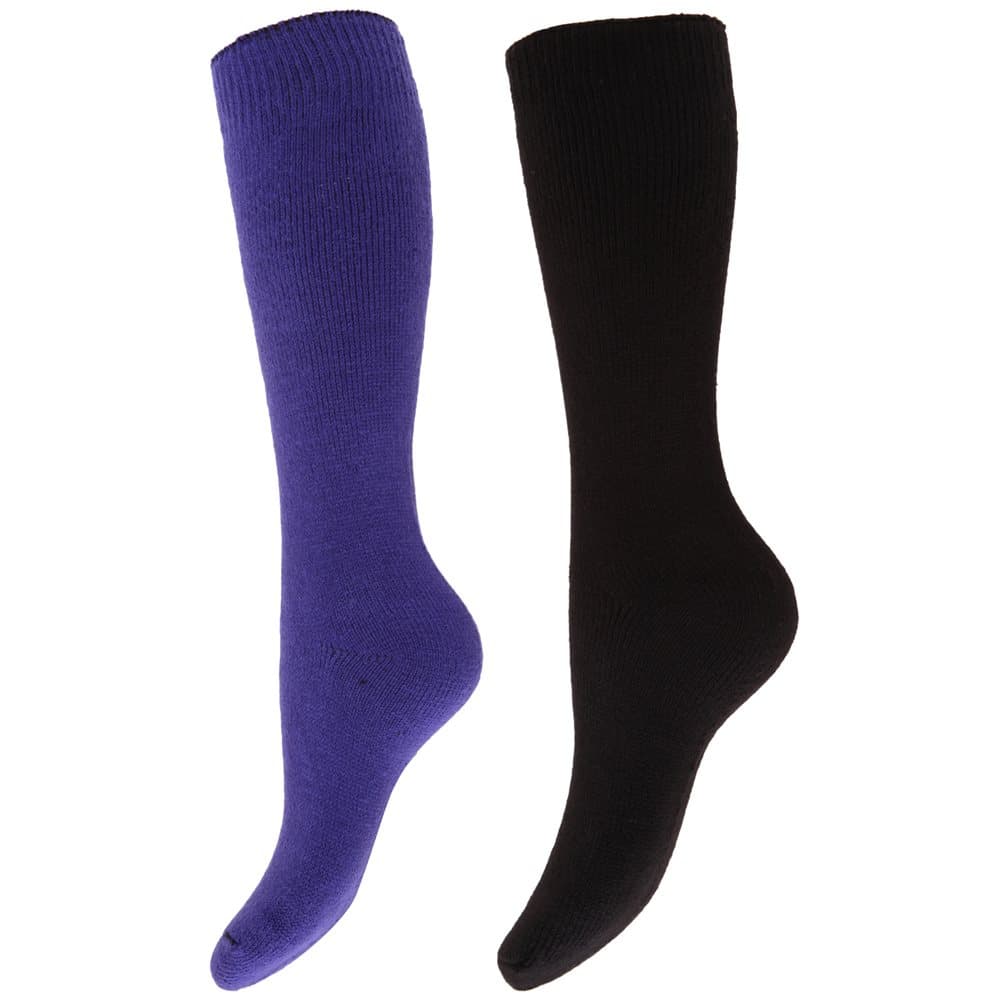 Floso Termisk vinter Wellington / Welly Bootsockor för damer / damer (2 par)