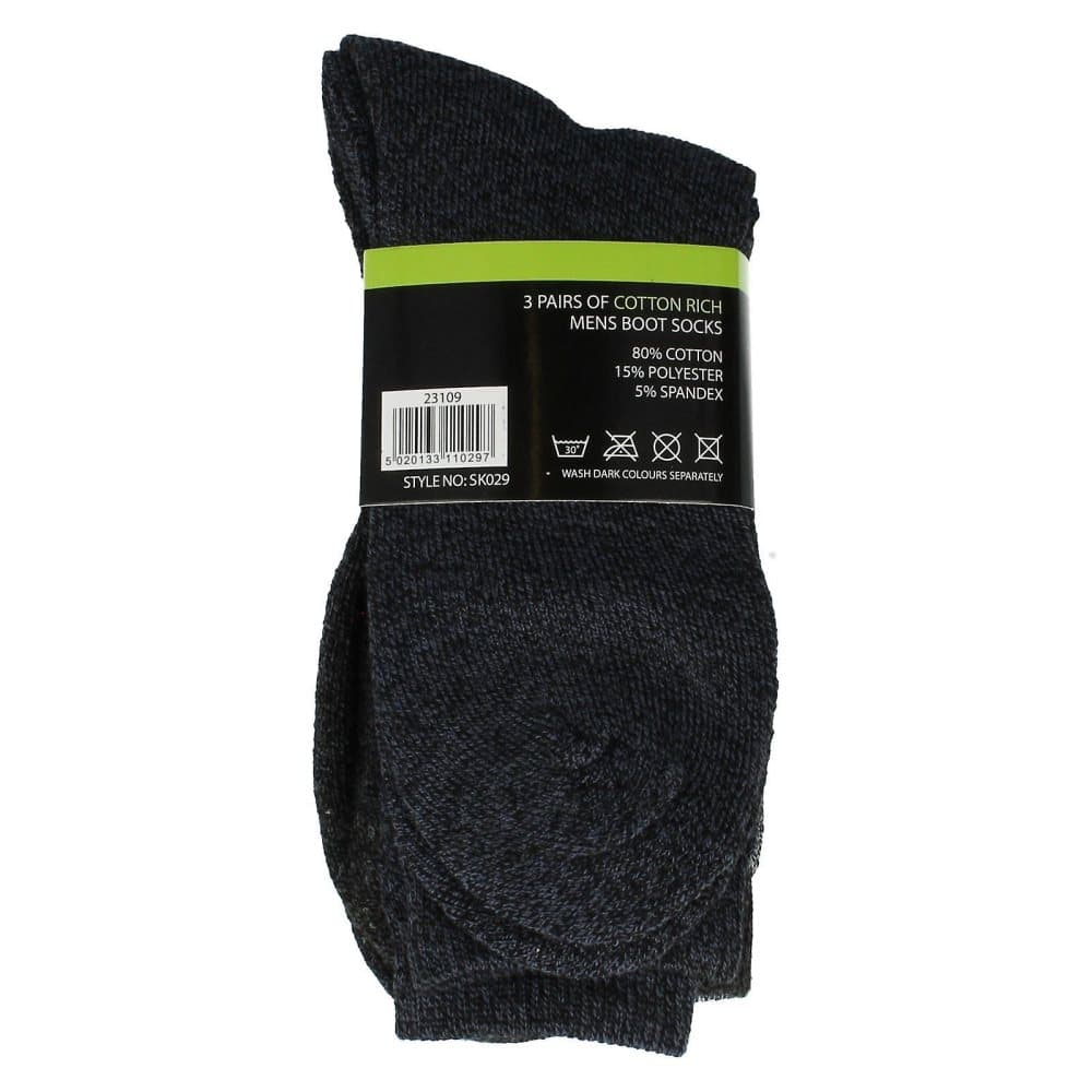 Laltex Mens Boot Socks (3 Pairs)