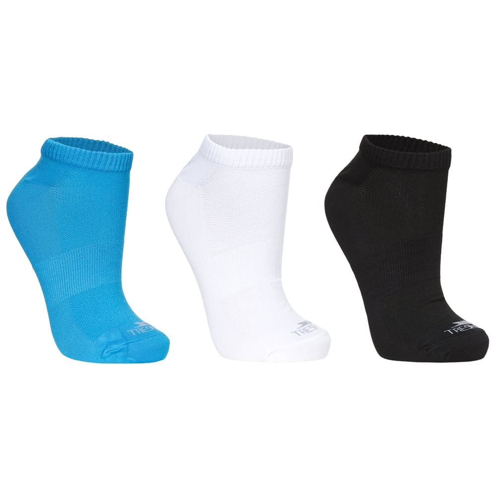Trespass Womens/Ladies Barricade Sports Trainer Socks (Pack Of 3)