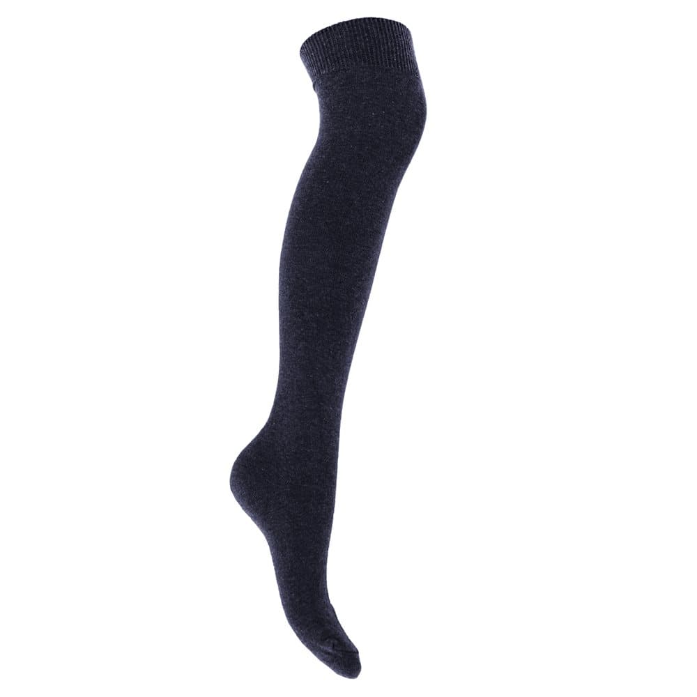 Flickor knähöga vanliga casual strumpor med LYCRA (paket med 3)