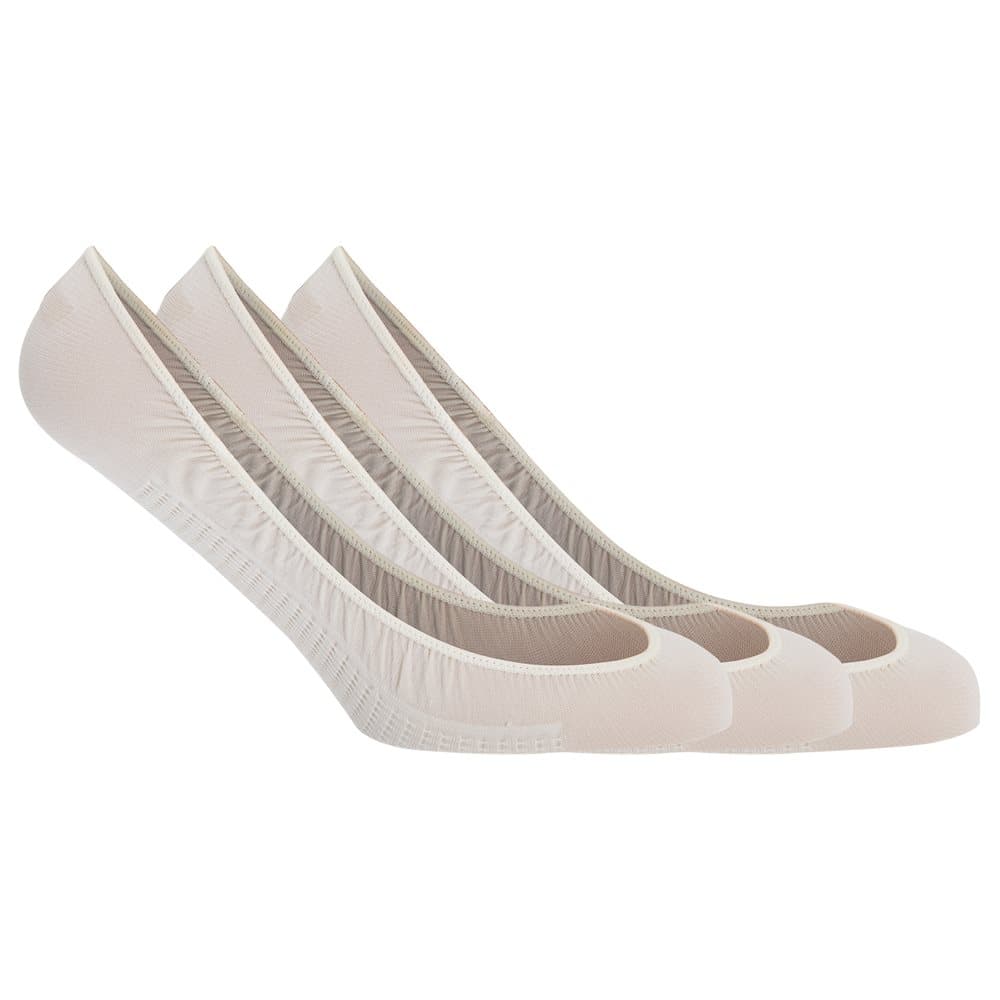 Soho Collection Kvinnors fotskinn med gelklackgrepp (paket med 3)