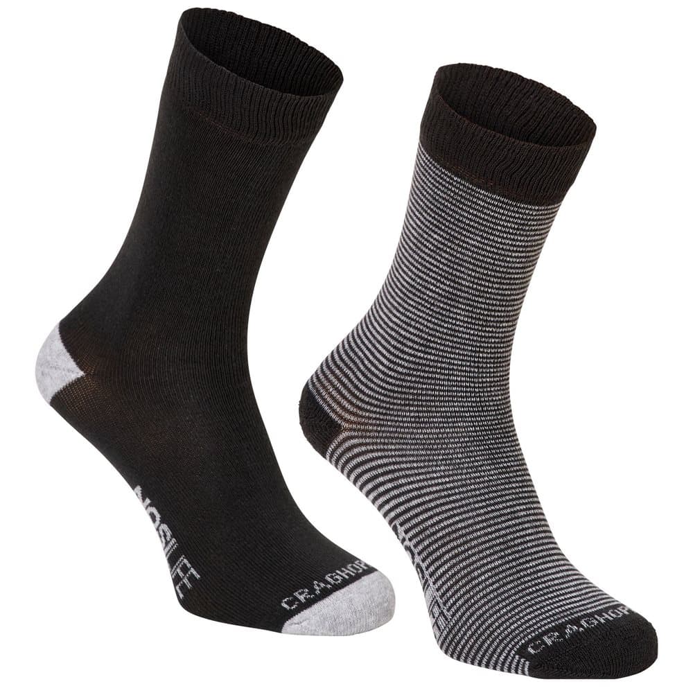 Craghoppers Mens Nosilife Walking vandringsstrumpor (paket med 2)