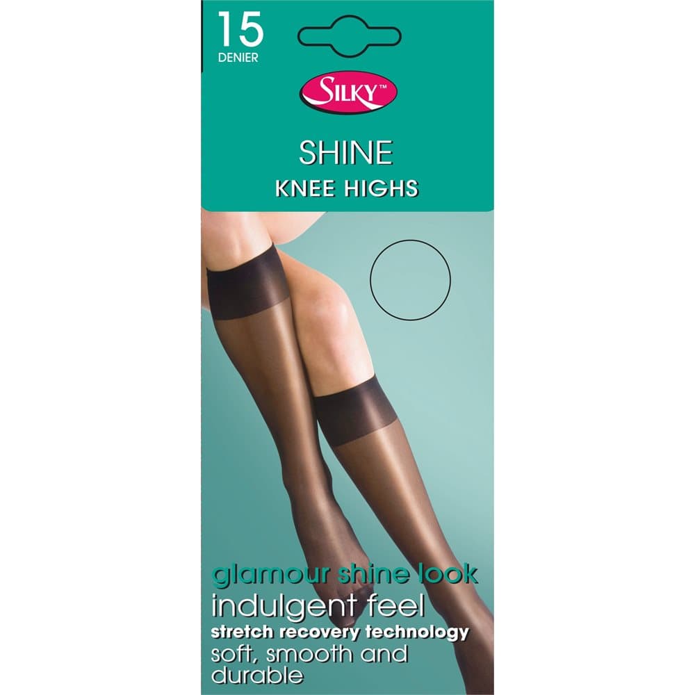 Silky Kvinnor / Dam Shine Knee Highs (1 par)