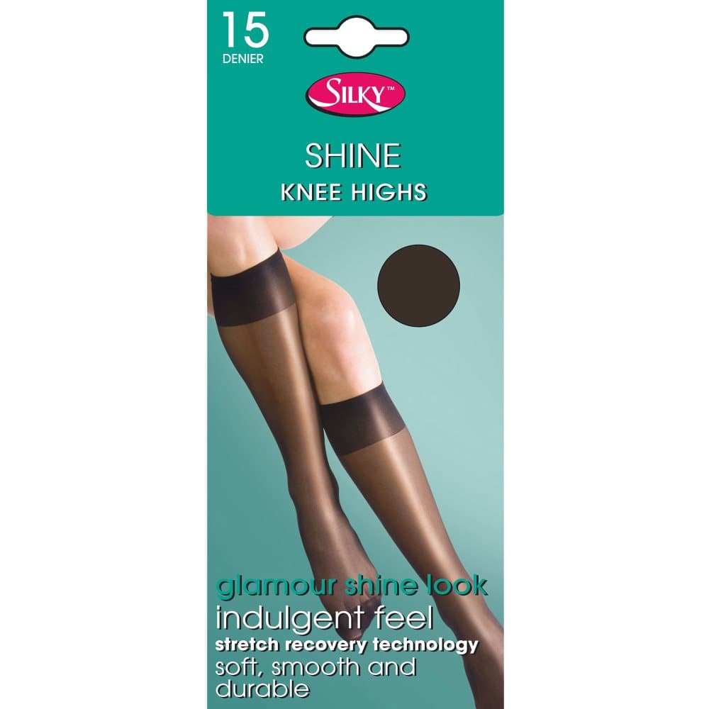 Silky Kvinnor / Dam Shine Knee Highs (1 par)