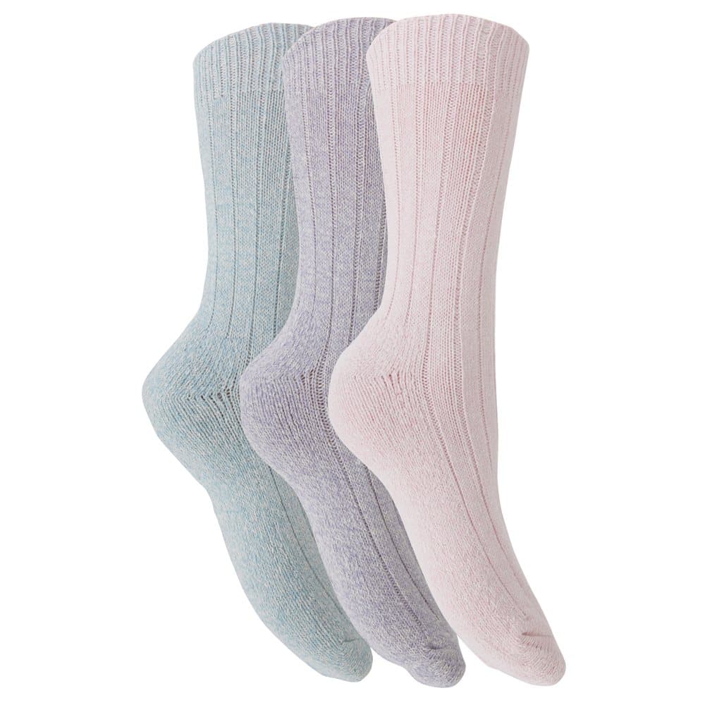 Womens / Ladies Wool Blend Boot Socks (3 Pairs)