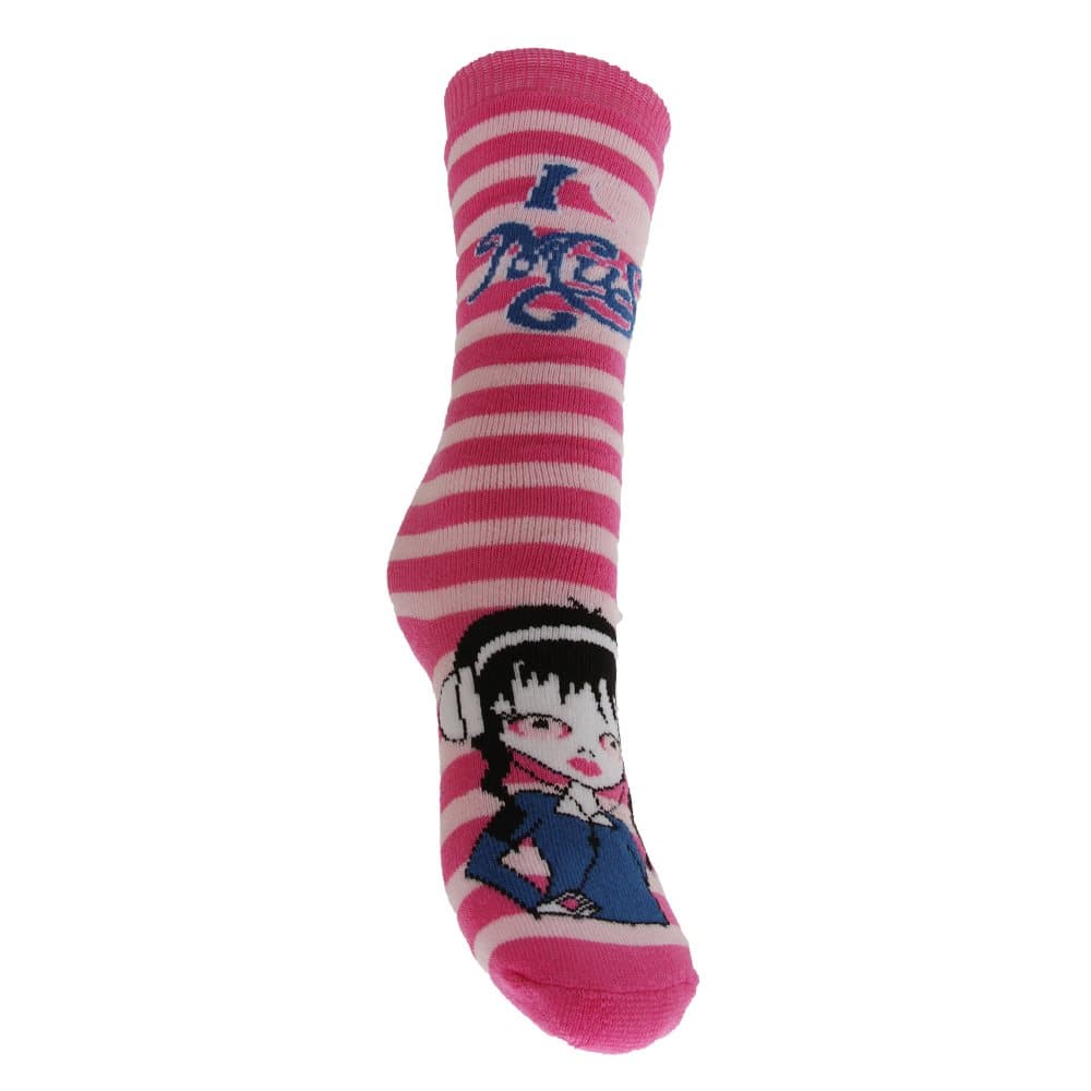 Childrens Girls Wellington/Welly Long Boot Socks (6 Designs)
