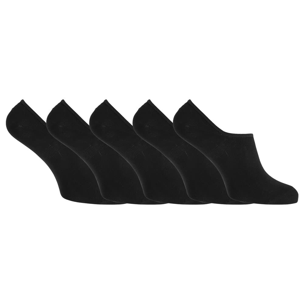 Tom Franks Mens T-Sport Silicone Support Invisible Trainer Socks (5 Pairs)