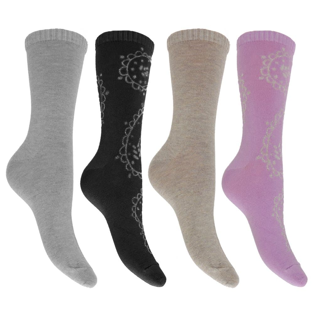 Foxbury Kvinnor / damer kashmirmixstrumpor (4 par)
