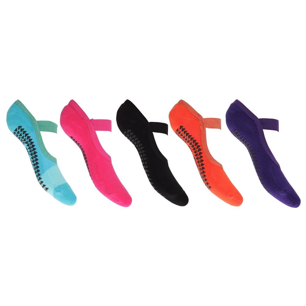 Studio Fit Dam / Damer Anti Slip Ballet Dancer Performance Strumpor (paket med 5)