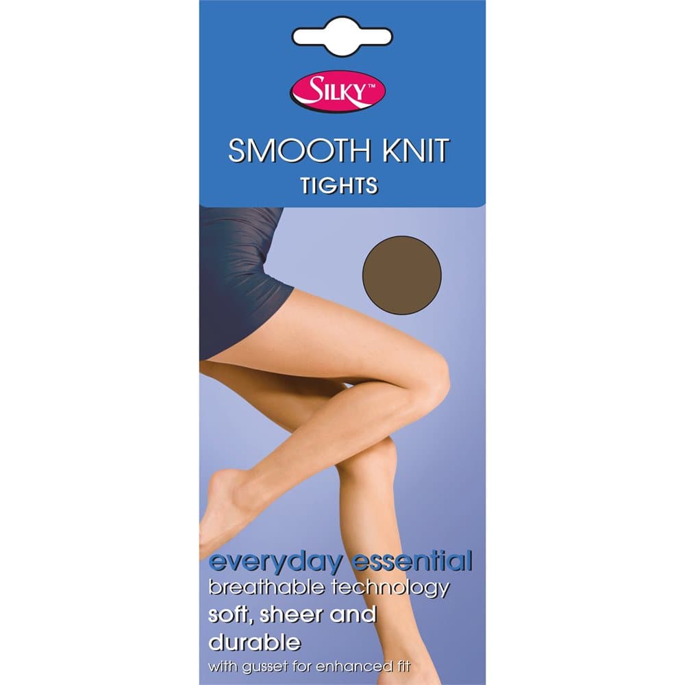 Silky Kvinnor / damer släta stickade tights extra storlek (1 par)